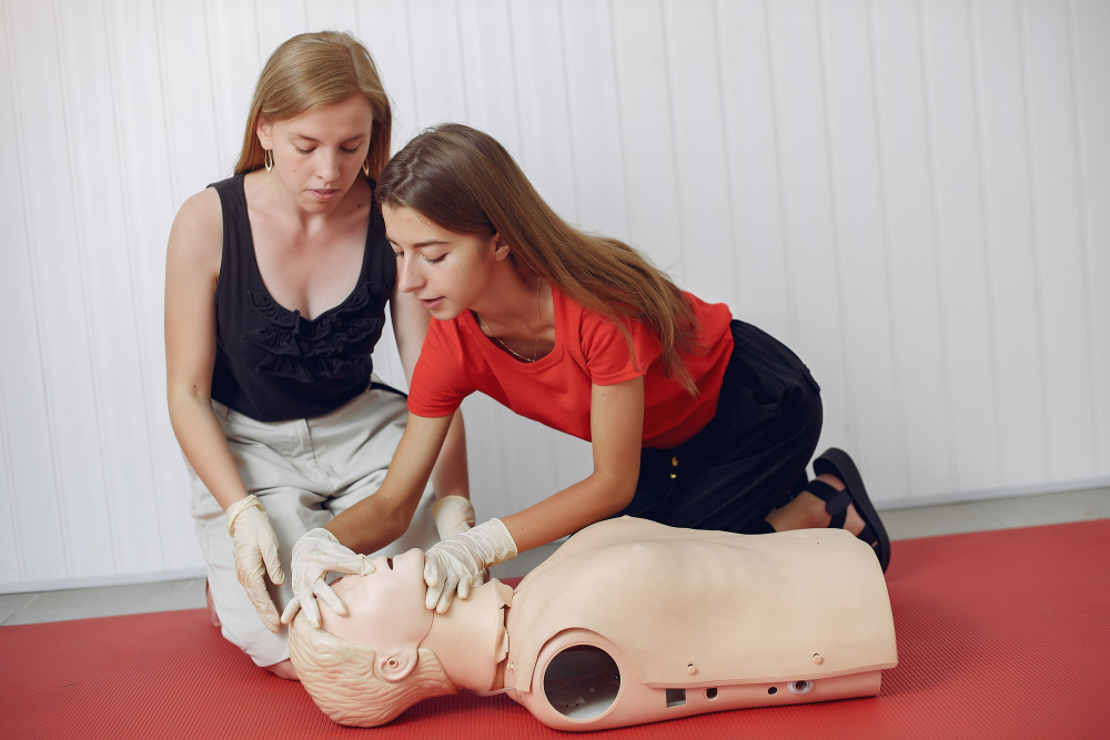 First aid training for burns, cuts, choking response, and emergency assessment
